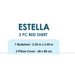 Signature Grey & Off White Ethnic Motifs 150 TC Queen Bedsheet with 2 Pillow Covers image 2