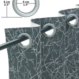 Story@Home Jacquard 400 GSM 7 feet1 U Door Curtain image 5