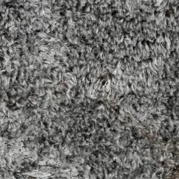 saral home Grey Shaggy Polyester 5 ft x 7 ft Machine Made Carpet image 4