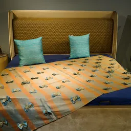 aetherea world Upcycled from sheer waste fabric and silk Bed Throws Collection by Aethrea World image 1