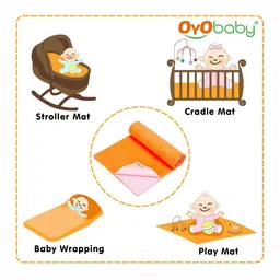 OyO Baby Infants 2-Pieces Solid Waterproof Mattress Protector image 4