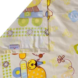 FABINALIV Blue & Yellow Cartoon Characters 300 TC King Bedsheet With 2 Pillow Covers image 5