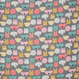 MORADO Grey & White Printed 210 TC Queen Bedsheet with 2 Pillow Covers image 4