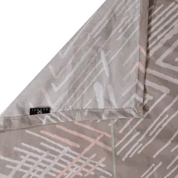 Arrabi Pink & White Striped 300 TC King Bedsheet with 2 Pillow Covers image 5