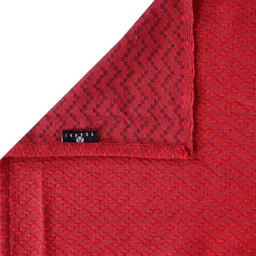 Arrabi Red & Navy Blue Geometric 300 TC Cotton Single Bedsheet with 1 Pillow Covers image 2