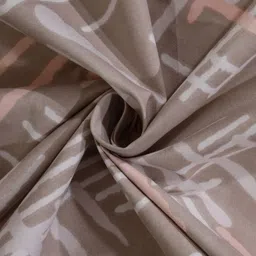 Arrabi Pink & White Striped 300 TC King Bedsheet with 2 Pillow Covers image 4