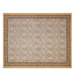 JAIPUR FABRIC Brown & Beige Ethnic Motifs Queen Bedsheet with 2 Pillow Covers image 3