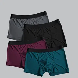 vishva creation Pack of 4 Solid Men Trunk-picture-26