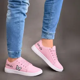 cooperwings shoes for girls stylish sneakers cute trendy footwear for women pink Sneakers For Women image 4