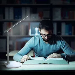 firstlike Rechargeable LED Touch On/Off Switch Desk Table Lamp Children Eye Protection Office Desk Light Folding Desk Lamp USB Charging Touch Dimmer 10 hrs Lantern Emergency Light image 5