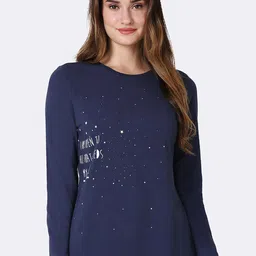 Van Heusen Women Full Sleeve Round Neck T-Shirt-image-7