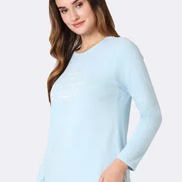 Van Heusen Space Full Sleeve Round Neck Lounge T-Shirt image 3