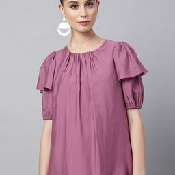 Global Republic Puff Sleeve A-Line Top-picture-18