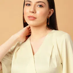 MINT STREET V-Neck Flared Sleeve Top image 2