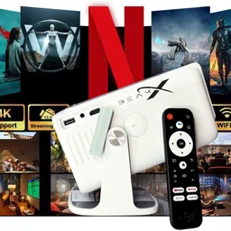 BeamX Thunder Pro YT Voice Assistant BT Remote Autofocus 4X Brighter Dust-Filter (13500 lm / 1 Speaker / Wireless / Remote Controller) Portable Projector-picture-11