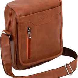 zipcraze Tan Men Sling Bag Stylish Sling Cross Body Travel Office Business Messenger One Side Shoulder Bag-picture-29