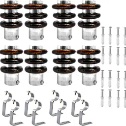 paras Brown Curtain Knobs, Rod Rail Bracket, Curtain Hooks, Curtain Rods, Curtain Rings Metal-picture-10