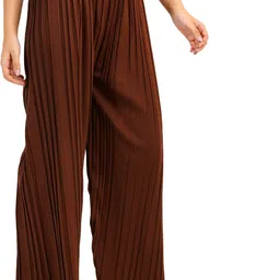 irha Pack of 3 Women Regular Fit Multicolor Viscose Rayon Trousers image 3