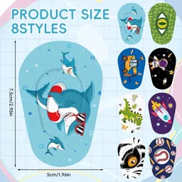 elephantboat Eye Patches for Kids Cotton Adhesive Eye Patch After Surgery for Lazy Eye 40pcs Films Medical Dressing image 2