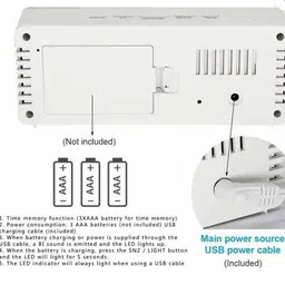 firstchoice Digital White Clock image 4