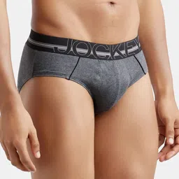 Jockey Men Pack of 2 Super Combed Cotton Solid Bold Brief-US14 image 5