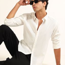Bushirt Men Classic Fit Vertical Striped Spread Collar Casual Shirt-picture-35