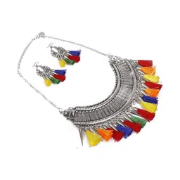 Jaldeep Fashion 2-Pc Silver-Plated Jewellery Set-image-41