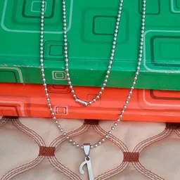 Utkarsh Silver-Plated Quirky Pendants with Chains image 2