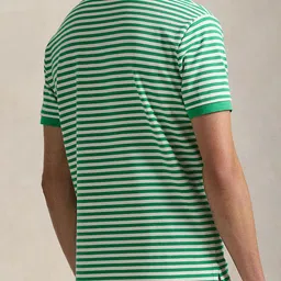 Polo Ralph Lauren Men Striped Polo Collar Cotton Slim Fit T-shirt image 4