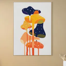 nestroots Blue & Yellow 1 Piece Canvas Abstract Wall Paintings-picture-19