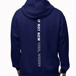 HANGERHOOD Men Printed Hooded Sweatshirt image 2