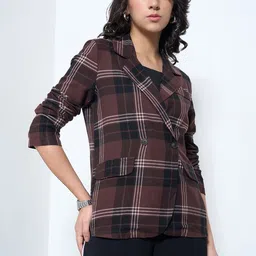 Honey by Pantaloons Women Checked Woven Jacket-picture-19