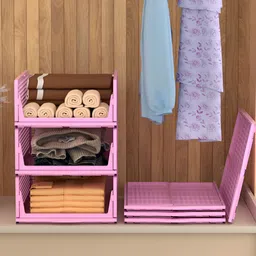 Aura Pink Set of 6 Regular Drawer Organiser Organisers image 5