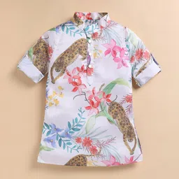 LITTLE COLLARS Boys Printed Tunic with Trousers-image-58