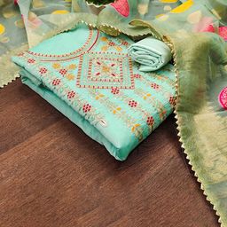 SHADOW & SAINING Embroidered Unstitched Dress Material-picture-30
