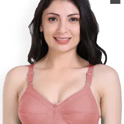 SHYAM SONS FLAIR Women Pack Of 2 Full Coverage Seamed Wireless Non Padded Minimizer Bra-picture-16