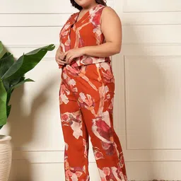 Vibes by Deebaco Printed Waistcoat With Trousers Co-Ords image 5