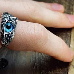 Teeragaj Eye Stone-Studded Adjustable Finger Ring image 4