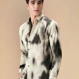 Moda Rapido Textured Spread Collar Long Sleeves Casual Shirt image 3