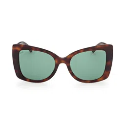 WEB EYEWEAR Women Green Lens & Brown Butterfly Sunglasses with image 5