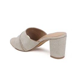 Mast & Harbour Women Textured Party Block Sandals image 2