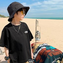 LULU & SKY Boys Printed Henley Neck Organic Cotton T-shirt-picture-5