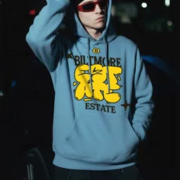 VEIRDO Men Printed Hooded Sweatshirt image 2