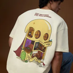 The Souled Store Oversized Anniversary Edition Graphic Printed Pure Cotton T-Shirt-picture-49