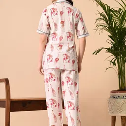 SHREE ARIHANT CREATIONS Women Animal Printed Regular Top with Pyjamas image 5