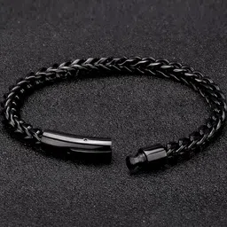 APUNKA D FASHION Unisex Black Bracelet image 1
