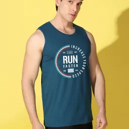 WOOSTRO Men Pack of 2 Typography Printed Round Neck Cotton Slim Fit T-shirts image 5