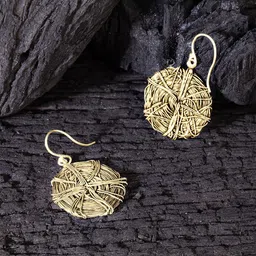 Studio One Love Brass-Plated Contemporary Drop Earrings-image-66