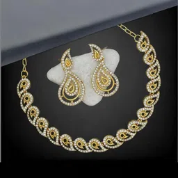 Women Click Stone Studded Jewellery Set-picture-39
