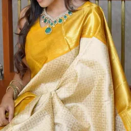 Moda Rapido Woven Design Art Silk Handloom Banarasi Saree image 3